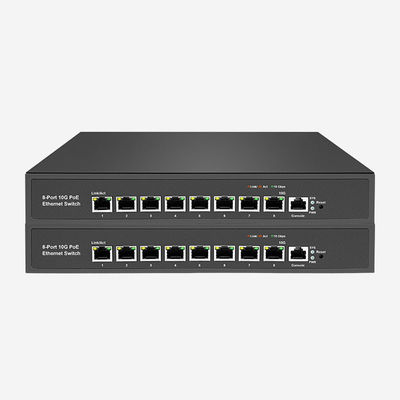 8 PoE RJ45 Layer 3 10gb Switch με υποστήριξη VLAN, RSTP/MSTP, ERPS Ring Network